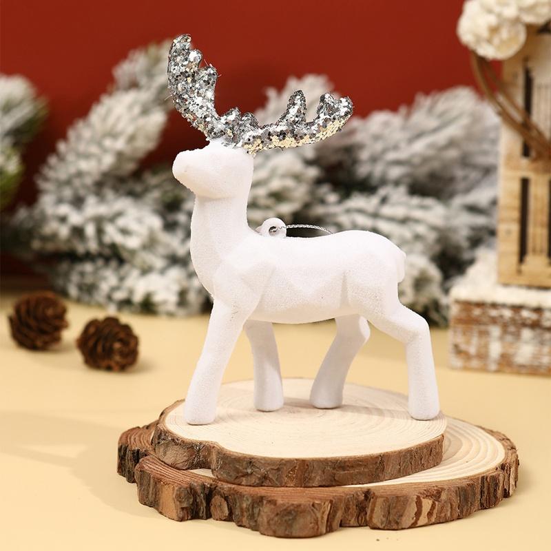 DIY Christmas Reindeer Ornaments Christmas Decorations For Home 2025 Christmas Tree Hanging Pendant Navidad Noel New Year Gifts