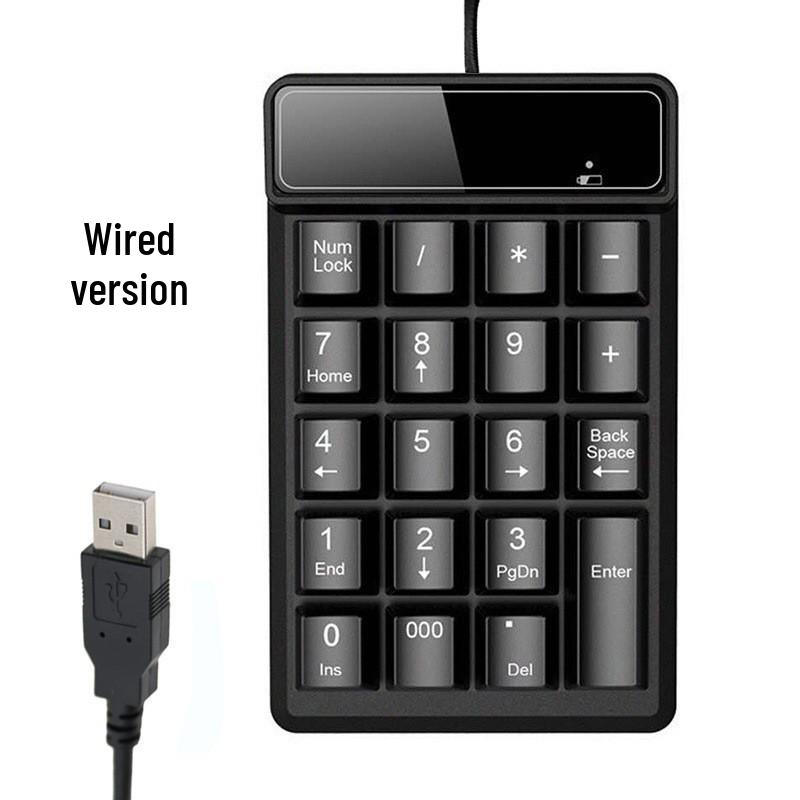 

Suspended Wired Mini Keyboard with Mechanical Green Axis for Laptop Cashiers