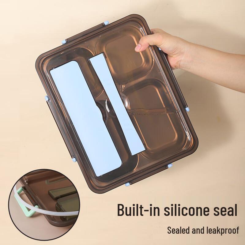 Shengjia 304 Stainless Steel 5-Compartment Lunch Box Set