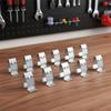 10Pcs Car Seat Guard Buckle V-Shaped Interior Panel Seat Backrest Iron Clip Car Door Strip Lining Fastener