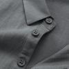 Dibinze Men's Plus Size Solid Business Casual Polo Shirt