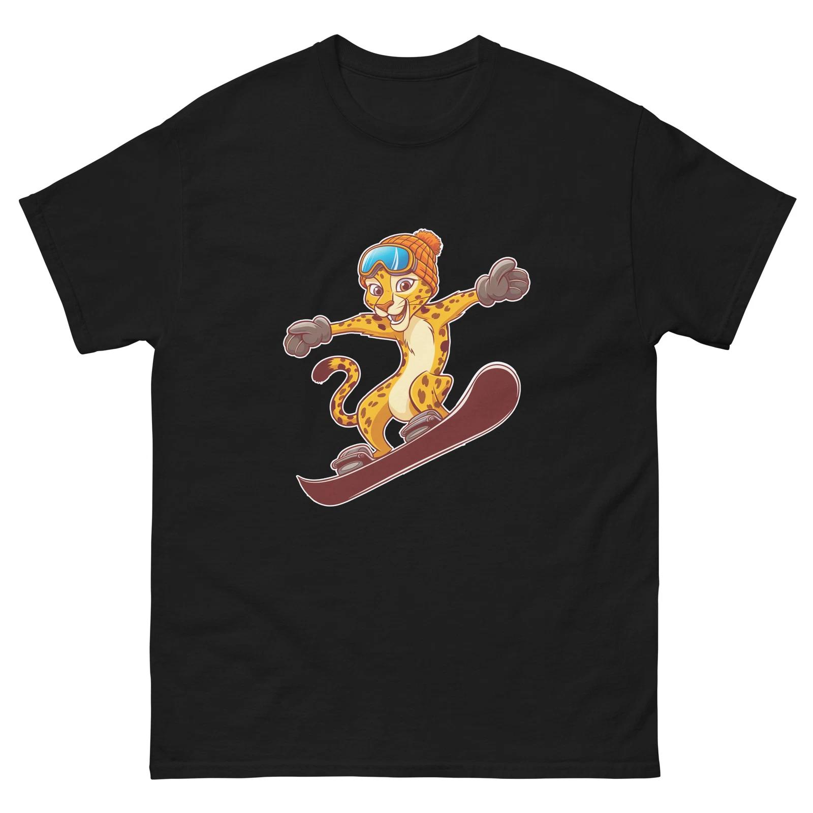 Beaver Snowboarding Fun Cartoon Snowboarder Shirt T-Shirt S