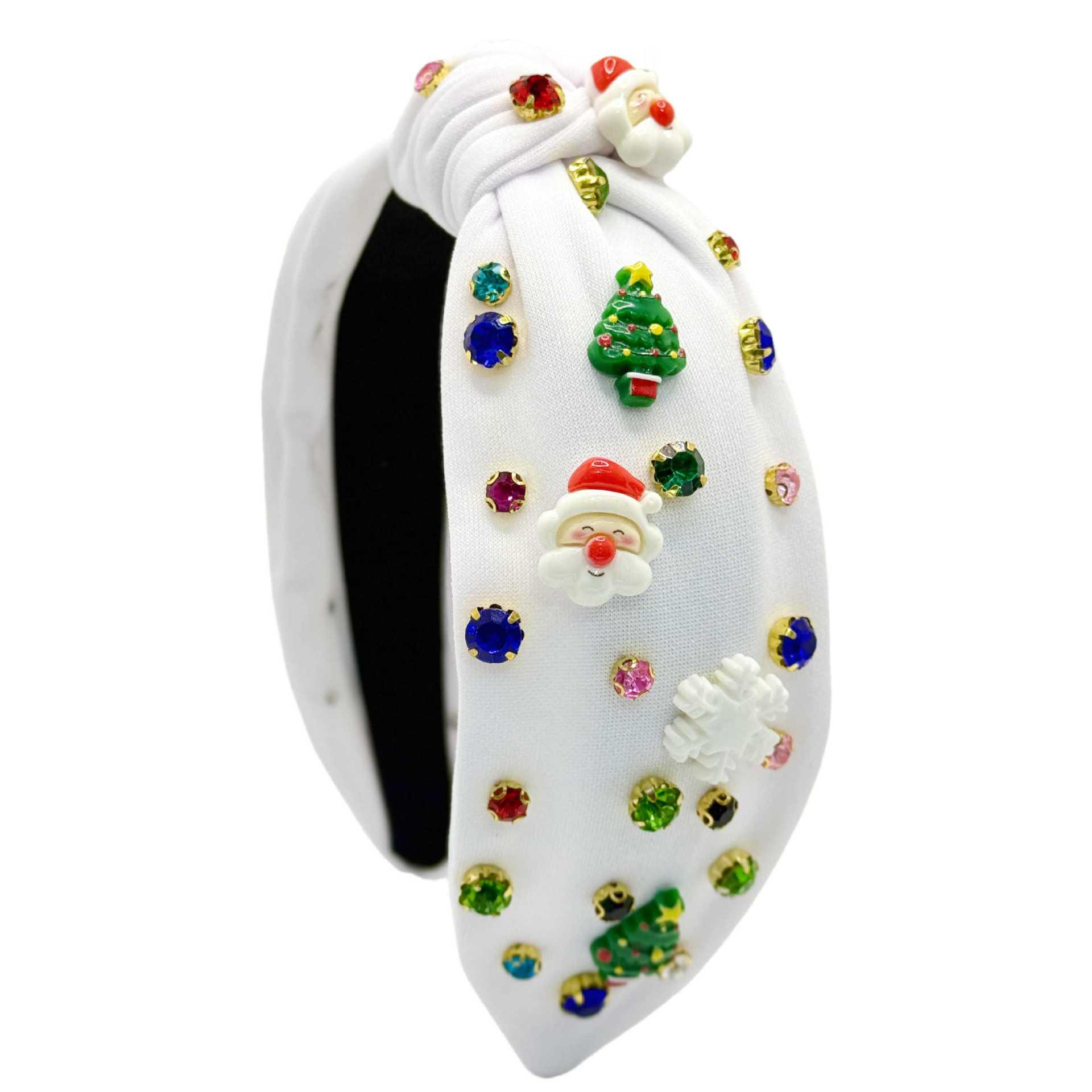 New Christmas Diamond Snowflake Headband - Festive European and American Holiday Hair Accessory