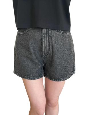 WEGO Denim Größe Black Sonata Damen Shorts, Hosen, Unterteile, Mädchenhaft, Date, Sommer, Geschenk, L,