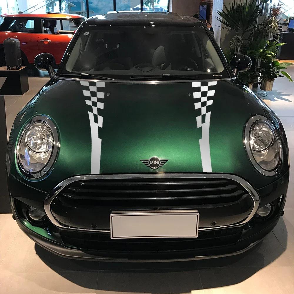 Car Hood Sticker For Mini Cooper One S JCW Countryman F56 F55 F60 R56 R60 R61 Racing Sport Style Decor Decal Tuning Accessories