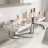 Rustproof Faucet Sink Shelf Large Capacity Sink Drying Rack Bathroom Storage Rack  Bathroom