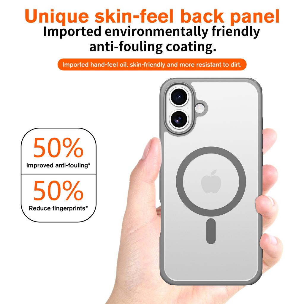 For iPhone 16 Plus Magnetic Case Compatible with MagSafe TPU+PC Phone Cover