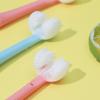 Brosse à dents multifonctionnelle à trois faces pour enfants, cheveux doux, bébé de 2-6-12 ans, soins buccaux en forme de U, nettoyage, grattoir à langue