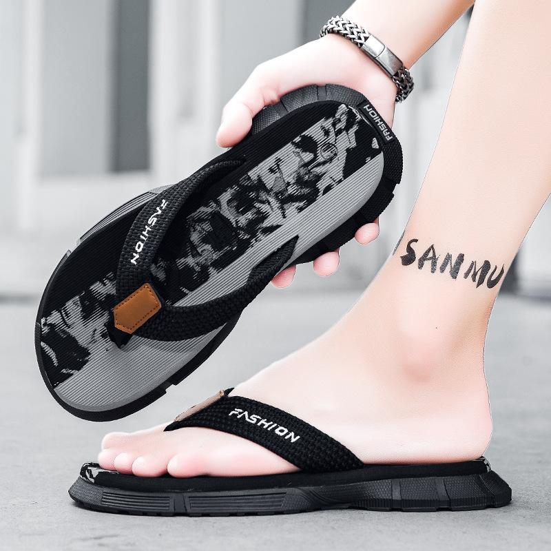Summer new toe slippers outdoor soft bottom casual cool slippers ins beach flip-flops 39