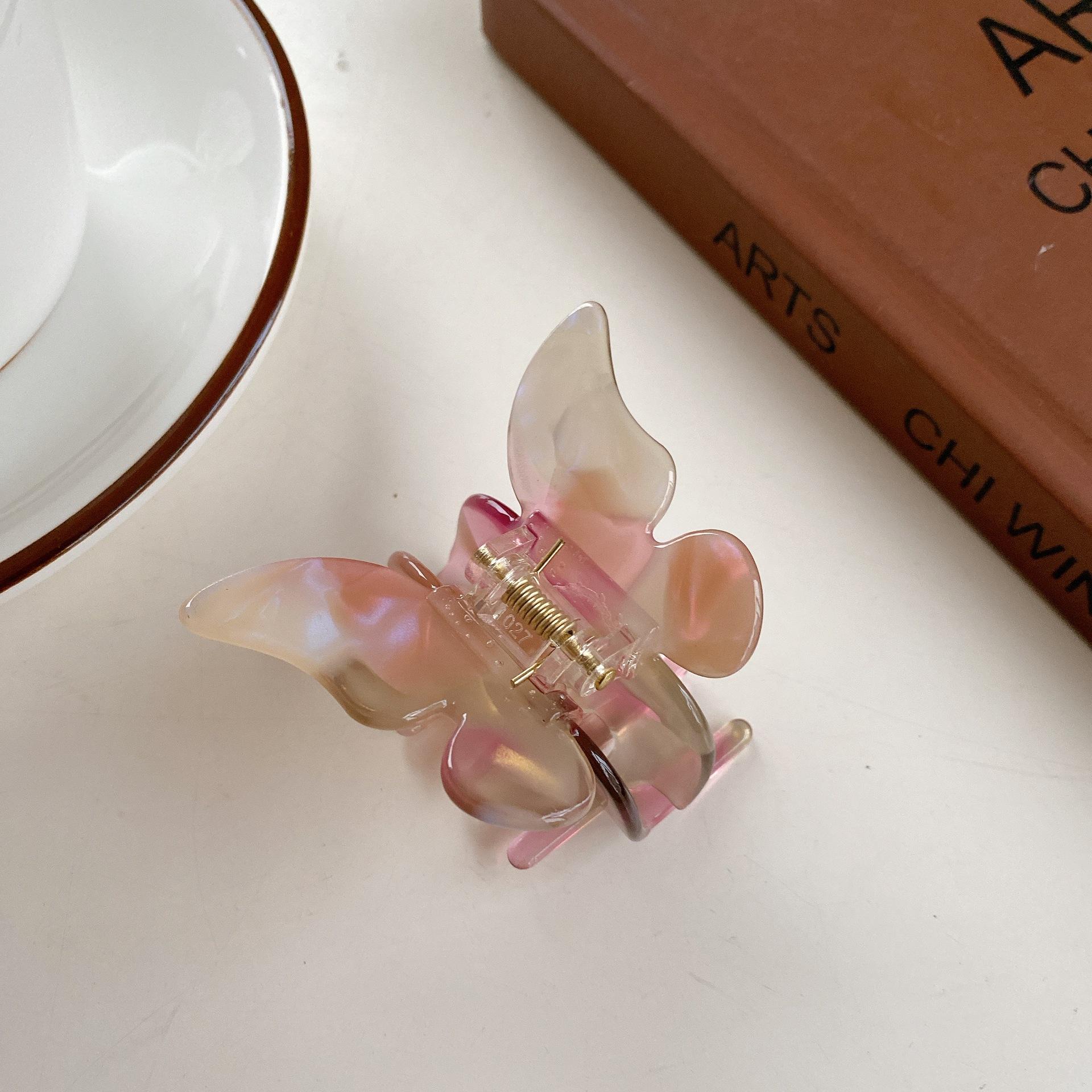 

And Unique Fashionable Handmade Acetate Butterfly Hair Claw Clip In Stunning Colors Girls For RedBlack