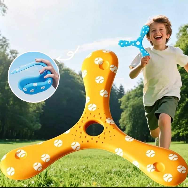 Adult-kids Toys Children Soft Boomerang Toy Three-leaf Cross Outdoor Flying Disc Games Interactive Sport for Decompression Gift Present