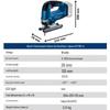 BOSCH 18V Cordless Brushless Jigsaw GST 185-LI CN plug (adapter included)