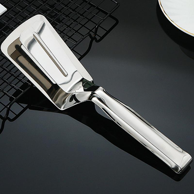 1PCS Mirror 304 Stainless Steel Steak Clip Household Kitchen Multi-functional Food Clip Barbecue Fried Fish Steak Shovel Pancake