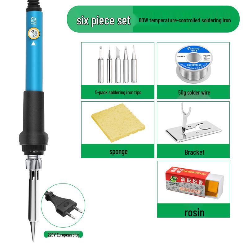 Digital Display Temperature Control Electric Soldering Iron Set for Home Repair & Welding
