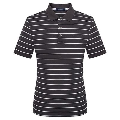 SAINT ANGELO Men's Striped Short Sleeve Polo Shirt