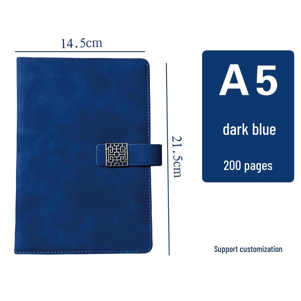 Korean Style Leather Cover Creative Diary Notebooks - Set of 5