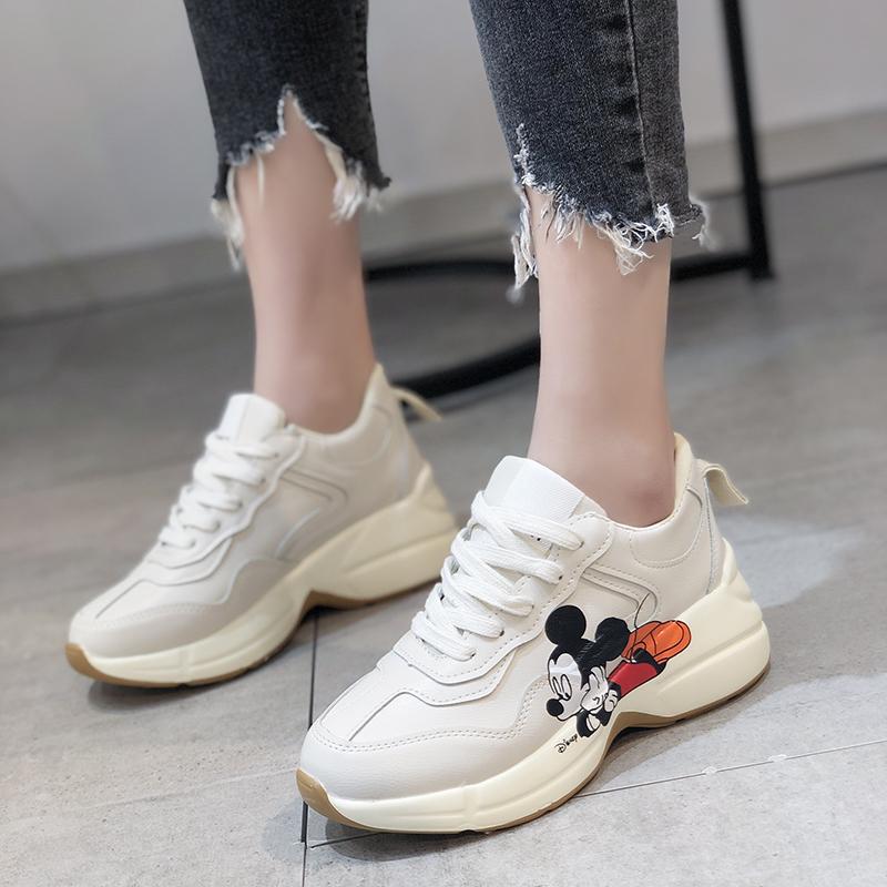 

Женская повседневная спортивная обувь Осень Новая Круглый носок Сплайсинг Шнуровка спереди Противоскользящая Износостойкая Обувь с низким верхом 40 бежевый