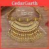 Long Collier Pièces Vintage Bohème Ethnique Avec Pendentif Pièce à Franges Design Pour Femmes