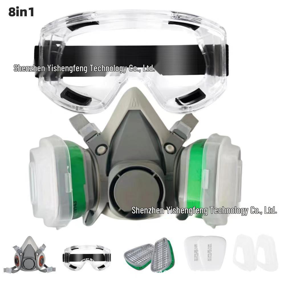 6200 Model Multi-purpose Gas Mask for Painting, Pesticides, Decoration, Grinding, Chemical Handling, Firefighting, and Mining Dust Protection.