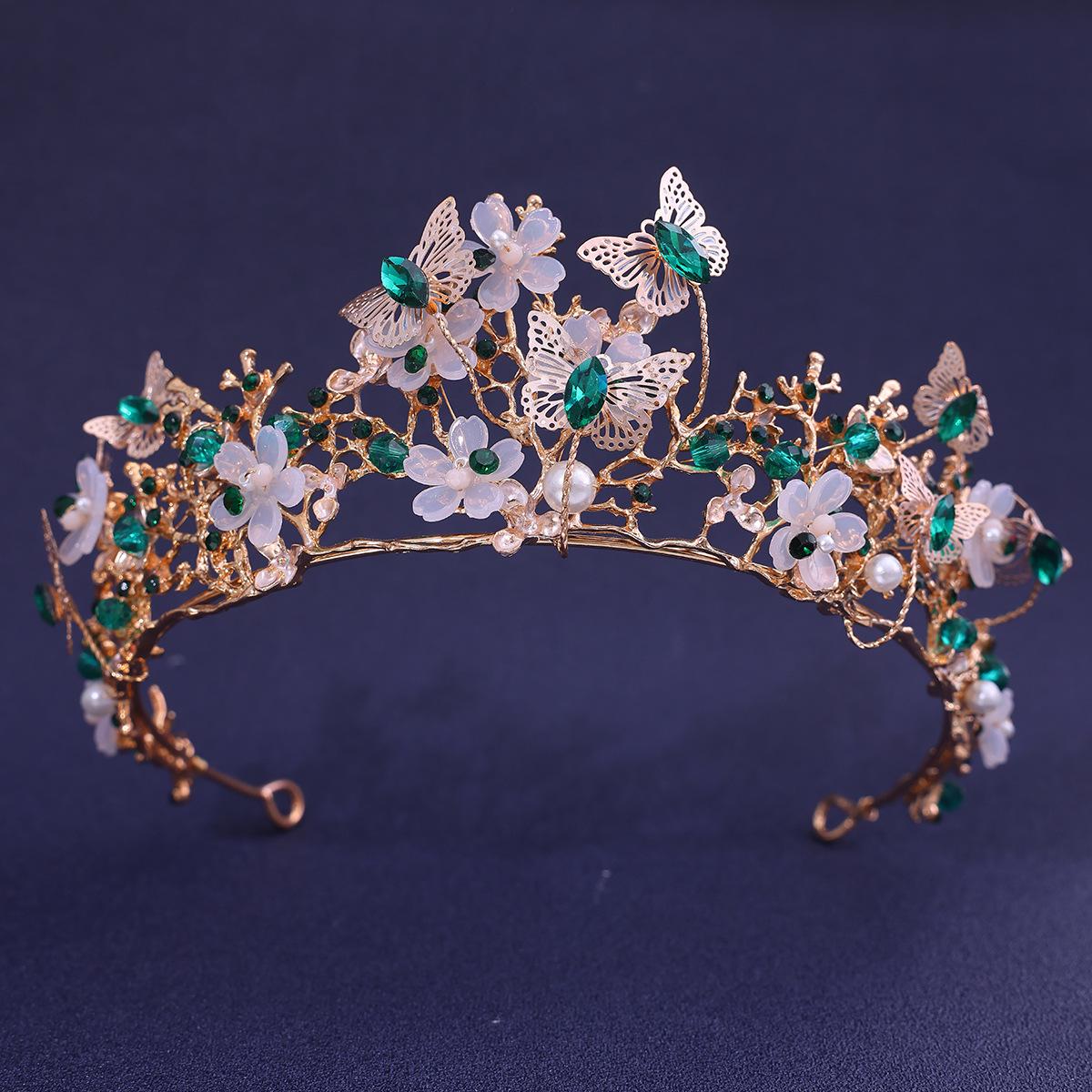 

Барочная свадебная корона для волос со стразами: Европейские и американские свадебные и вечерние аксессуары