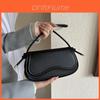 Popular Solid Color Korean Single Shoulder Bag 2023 Winter New Versatile Armpit Bag Urban Chic Women's Bag