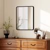 Rectangular Wall Mirror with HD Glass - Black