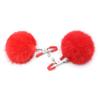 Fur Furry Ball Nipple Clips Adjustable Clamps Metal Breast Flirting Erotic Accessories Women Couples BDSM Bondage Game Sex Toys