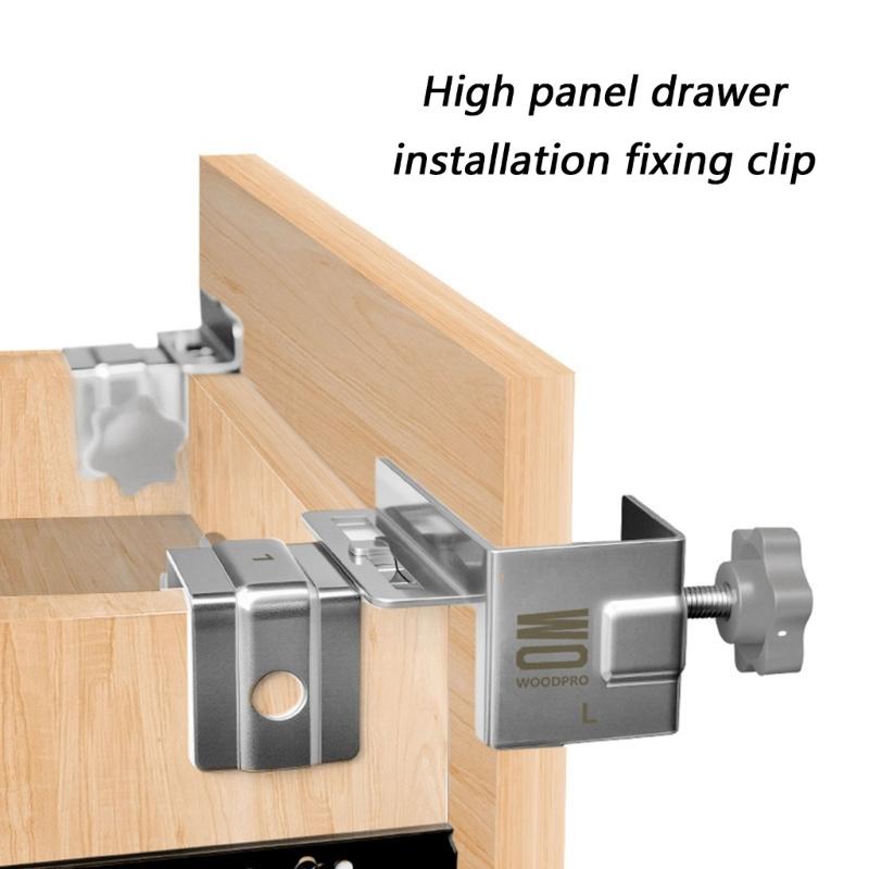 Strong Drawer Fixing Tool for Side Mount Installation Including Thick Plate & Movable Design Suitable for Easy Alignment