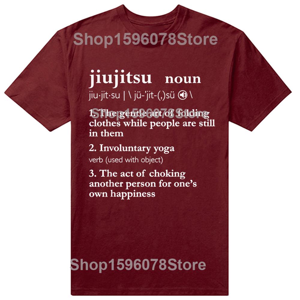 Brazylijskie Jiu Jitsu Zabawne Graficzne Koszulki BJJ Męskie Damskie Modne Codzienne Luźna Koszulka 100% Bawełna Luźna Koszulka Oversize