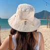 Korean Summer Large Brim Printed Double-Sided Fisherman Hat Women's Sun Hat Fashionable Outdoor Protection Cap