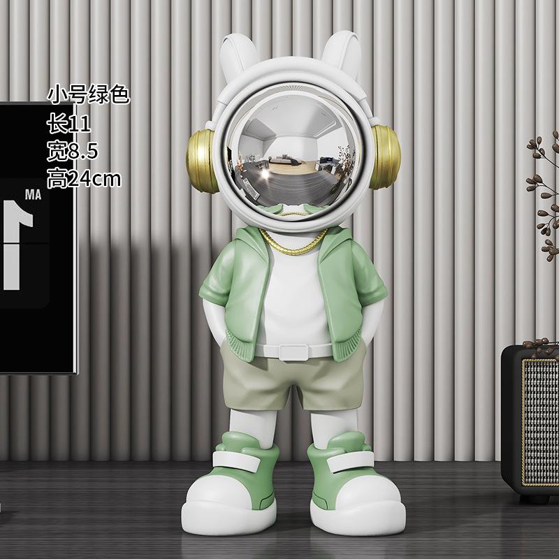 

Легкая роскошь, послушайте песню, астронавт, украшение, фигурка, креативный смоляной декор для рабочего стола, моделирование, крутые украшения в виде космонавта зелёный