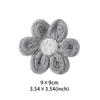 Cute Wool Knitted Flower Jewelry Handmade Diy Six-Petal Flower Accessories Hair Accessories Corsage Clothing Accessories