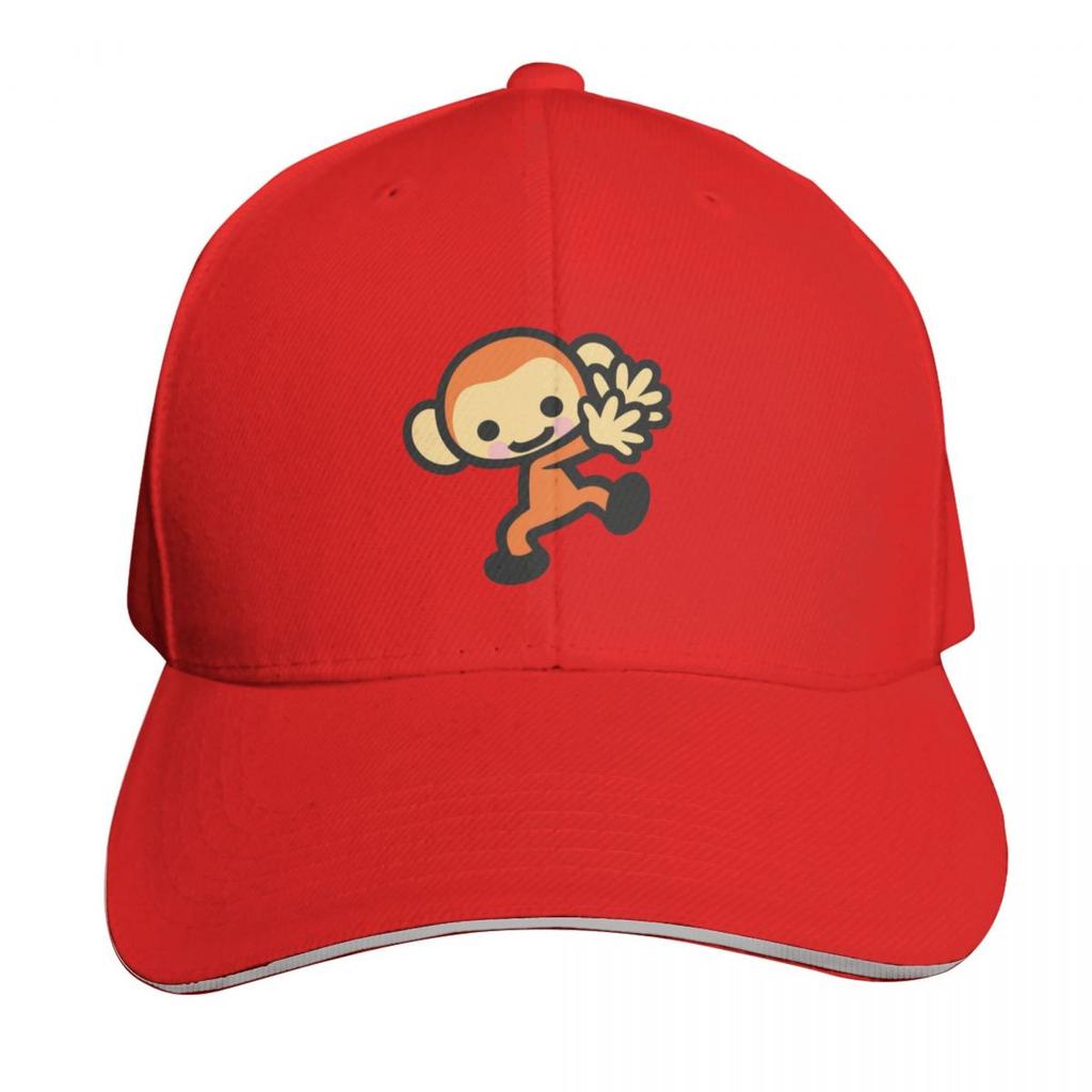 Rhythm Heaven Monkey Sticker Baseball Cap Unisex For Men Women Outdoor Golf Running Hiking Summer Beach Travel