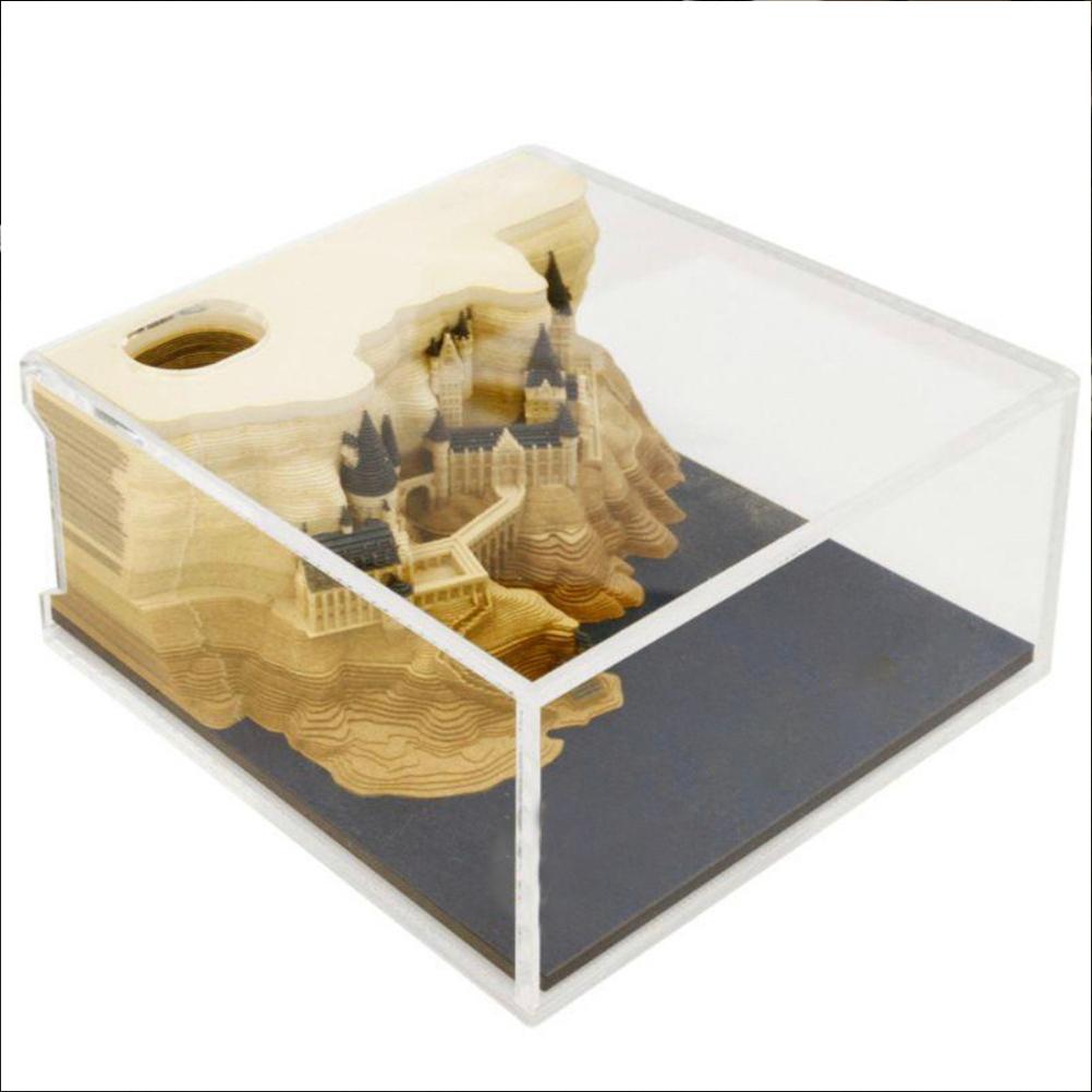 Paper Notes Art Building Block 3D Decoration Sticky Notes Stickers for Teachers Friends Colleagues