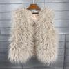 2026 Womens Faux Fur Vest Warm Sleeveless Jacket Street Style Winter Coat