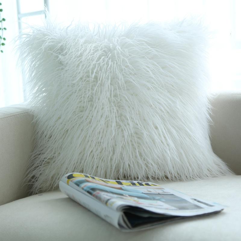 Plush Cushion Ins Style Modern Simple Sofa Cushion European Style Pillow Case