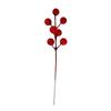Artificial Pine Cone Dried Cotton Stem Set Fake Red Berries Cedar Branches for Christmas Flower