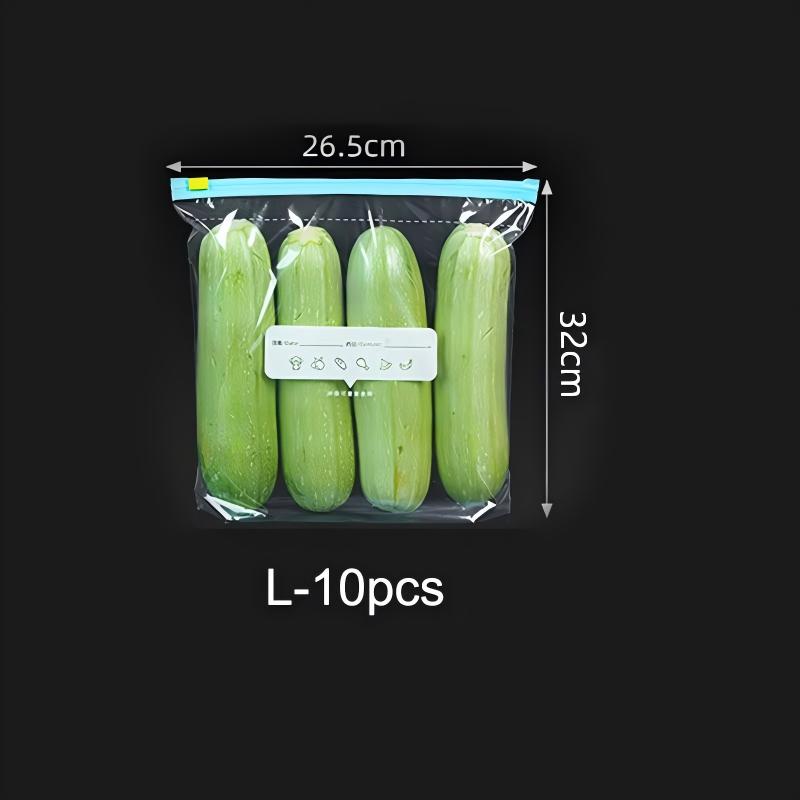 Zip Lock Food Storage Bags, Thick Freezer Bags For Fridge, Microwave Safe, Reusable, Suitable For Organizing (3 Sizes)