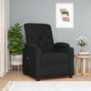 Vidaxl Electric Recliner Armchair, Black, Fabric Upholstered