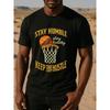 European Sizes Street Basketball, Gym Attitude Bible Men's Printed Short-sleeved Shirt, Regular Sweat-absorbing and Quick-drying Sports T-shirt