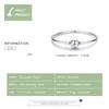 WOSTU Sparkling Stars Bracelets 100% 925 Silver Zircon Round Charm Bracelets Bangle For Women Silver 925 Jewelry CQB144