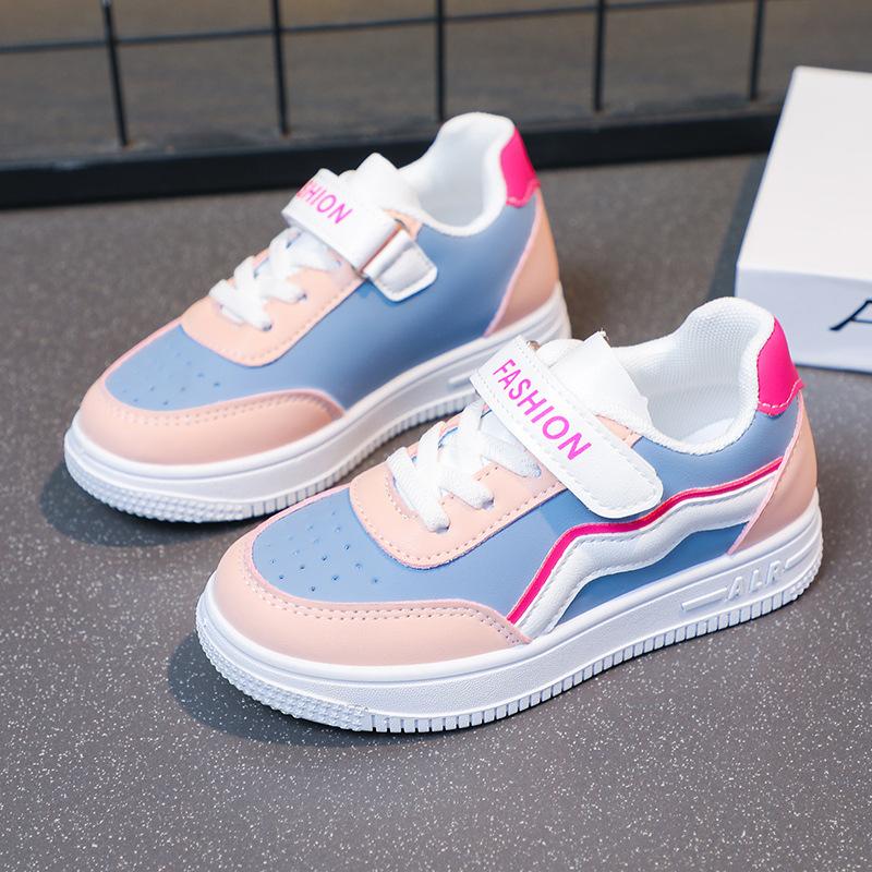 

Children s sports shoes 2025 spring and autumn new girls shoes medium and older children s soft-soled non-slip student versatile casual board shoes 26