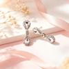 Elegant Zirconia Teardrop Earrings - Retro Court Style for Women