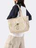 Women's Large Pleated Tote Bag – Stylish Crossbody and Shoulder Handbag for Students