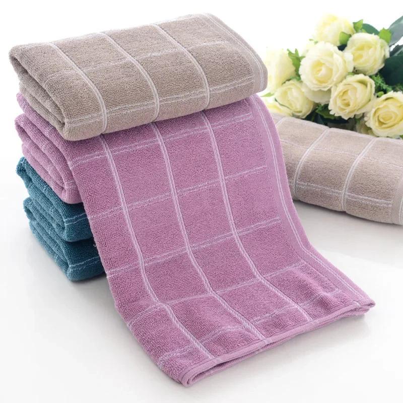 40x90cm Plaid Cotton Men And Women Washcloth Bathroom Towel Bathrobe Beach Sun Bath Sauna Large Towel Yoga Gym Sports Adult Gift