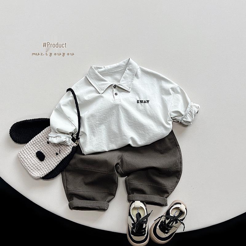 Dětské univerzální jarní ležérní kalhoty v korejském stylu pro chlapce a dívky