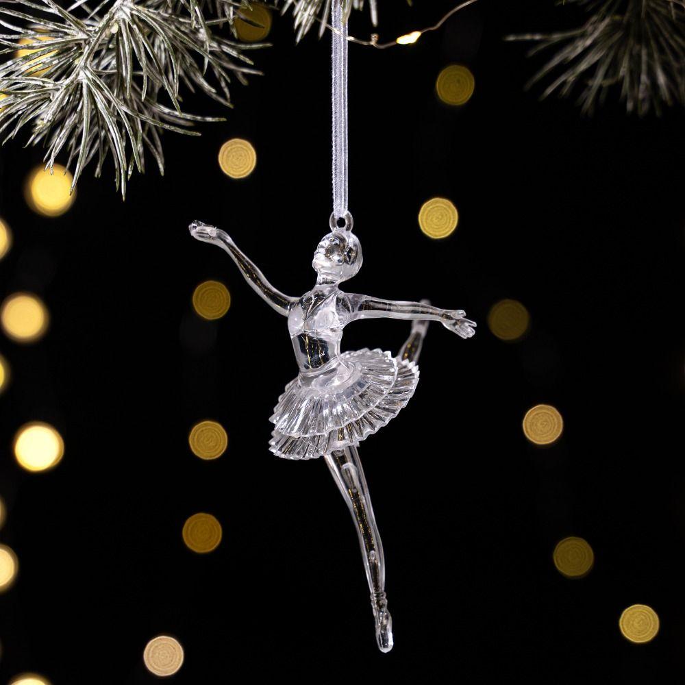 Carousel Christmas Elk Pendants DIY Xmas Tree Hanging Ornament Ballet Girl Pendants  For Xmas Tree