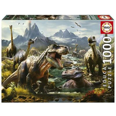 Puzzle mit 1000 Teilen : Wilde Dinosaurier