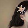Sweet Orchid Flower Hairpin Korean Style Women Side Clip Starfish Hair Clip  Holiday