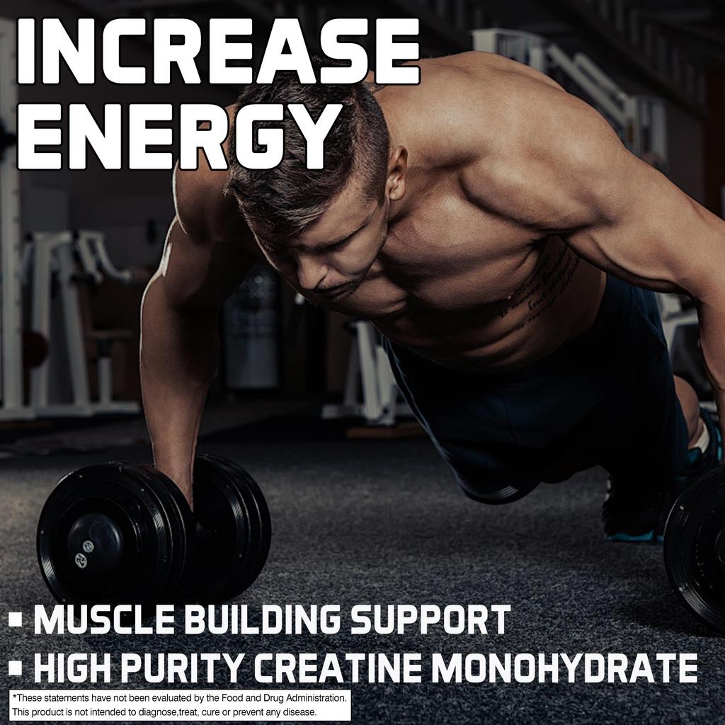 Pslalae Micronized Creatine Monohydrate Capsules, High Purity, Fitness, Sports, Dietary Supplement